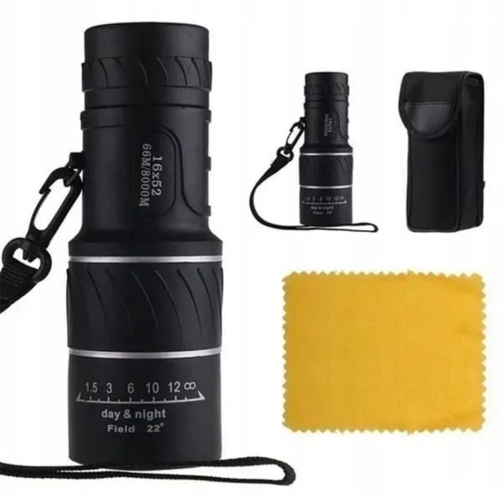 Monokular 16×52 Z Uchwytem Do Telefonu + Statyw Nowy