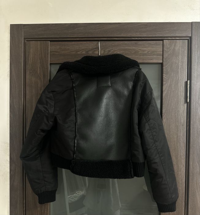 Куртка дубльонка бомпер Зара, куртка жіноча Zara