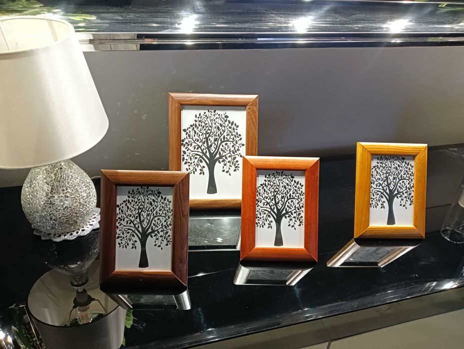 ramki drewniane na zdjęcia 10x15 zestaw 3 szt.