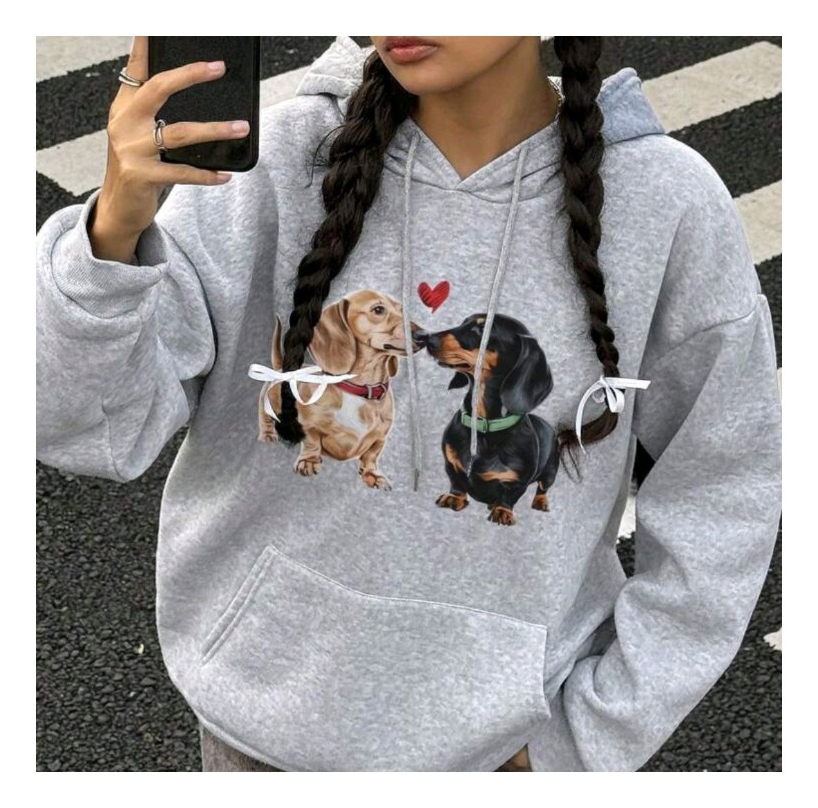 Sweats com capuz "Lovers" - M, L e XL (Novas)