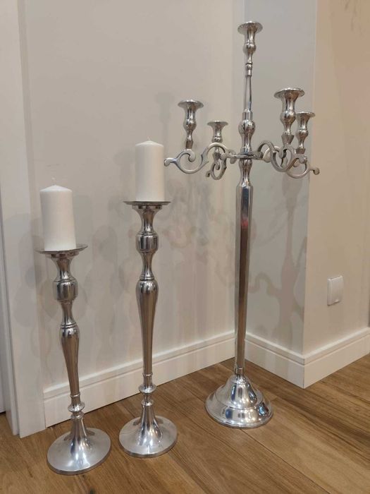 Sprzedam 2 świeczniki i kandelabr