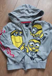 Bluza 128  minionki z kapturem