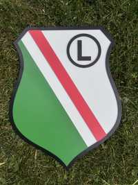 Herb 3D drewniany Legia Warszawa 55 cm