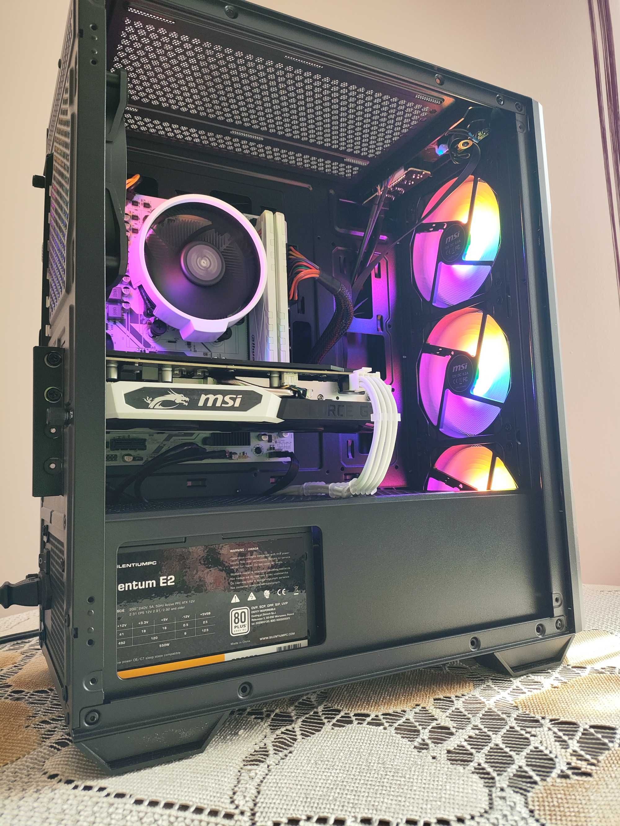 Komputer do gier | Ryzen 5 2600 | GTX 1660 | 16GB RAM | 512 SSD | RGB
