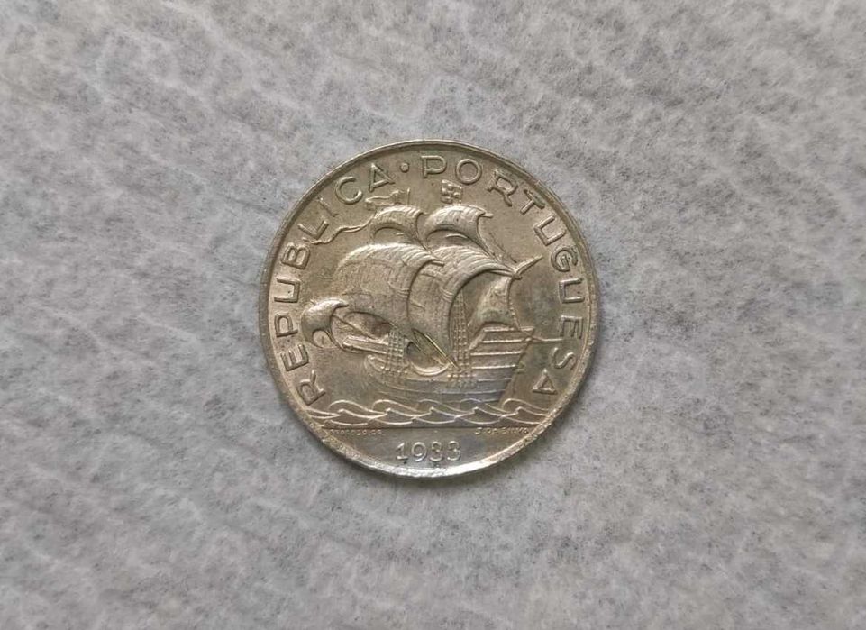 Moeda de 5$ 1933 - Prata Bonita