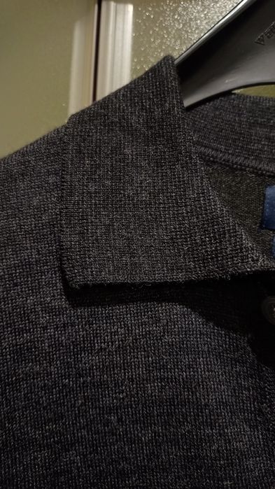 Christian Berg  NOWY  Niemiecki sweter z kołnierzykiem , 50% Merino, M