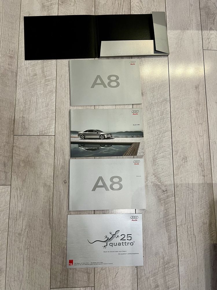 Foldery katalogi Audi A2 A3 S3 S4 A4 A6 C6 b7 S4 dla fana marki