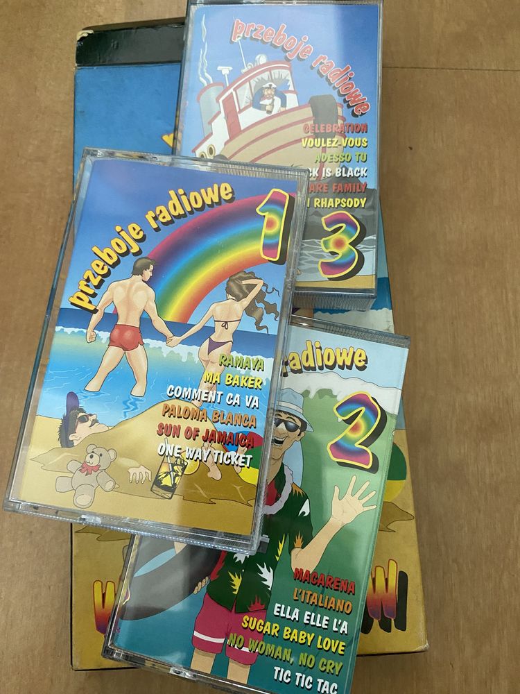 Zestaw trzech kaset radiowe przeboje z lat 90