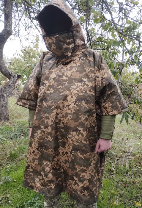 Військовий плащ, дощовик. Пончо анти тепловізор.