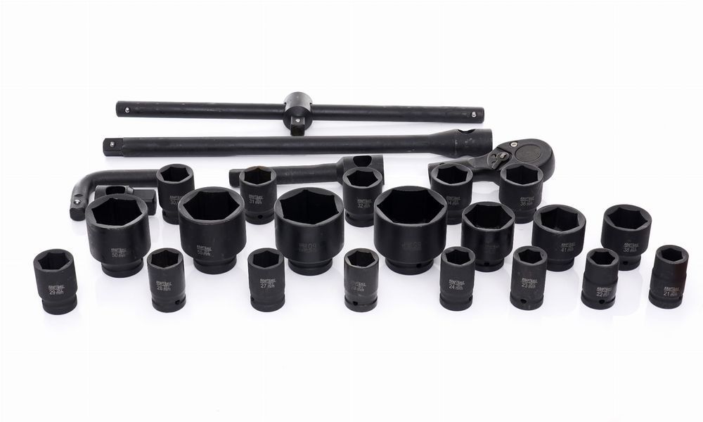 Nasadki udarowe 3/4" 26el. 6-kątne KD11758