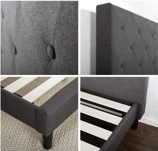 cama de 150x190 cm e colchão como novos