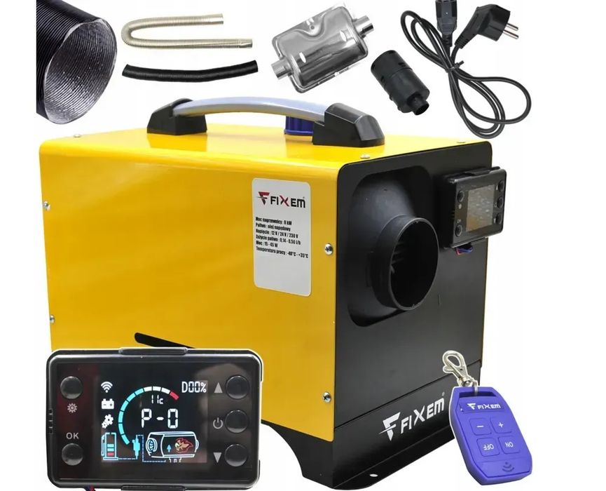 Дизельний обігрівач VOLSO VS 80951, 12000 Вт, 12 В / 24 В / 220 В