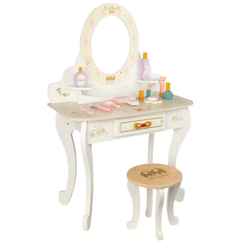 Dziecięca toaletka pastelowa akcesoria krzesełko
