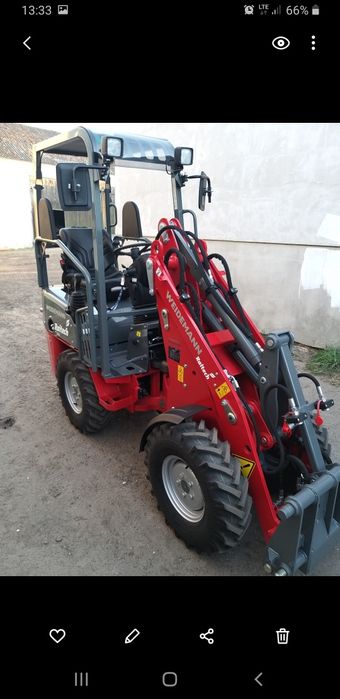 Usługi miniładowarką 1m szerokości Weidemann 1140