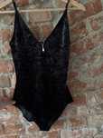 Nowe body aksamitne czarne xs H&M