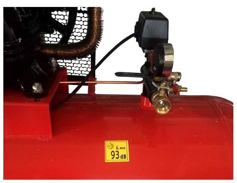 Kompresor olejowy sprężarka 500l 3 tłoki separator 400V KD1413
