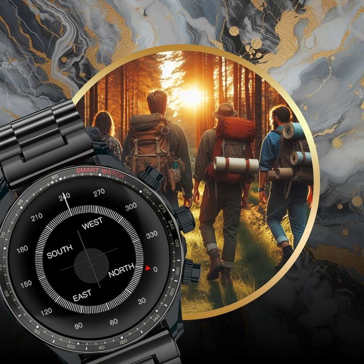 Smartwatch Zegarek Menu Męski Rozmowy Polskie Sport Amoled Smart Watch