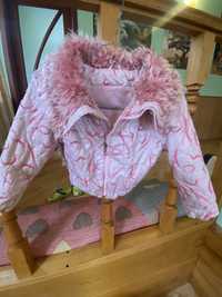 Куртка детская фирменная для девочки осень, весна, зима тепоая