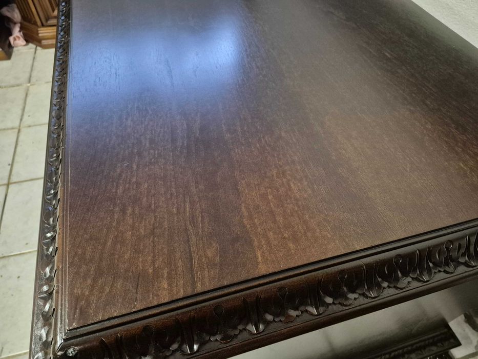 Stylowe biurko na lwich łapach antyk