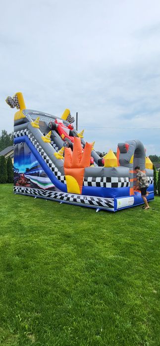Dmuchaniec, duży dmuchaniec, 7m , 2 slizgawki. Dowóz, wynajem