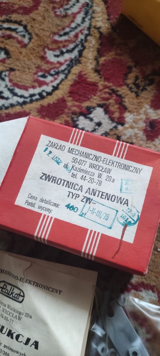 Zwrotnica antenowa typ zw wroclaw 300 75 I II III