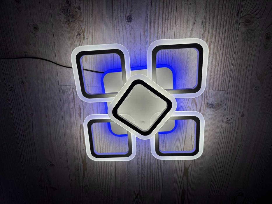 Светодиодная led Люстра 90W с пультом с подсветкой Світлодіодна лед