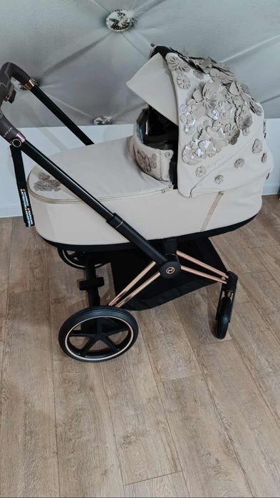Cybex E priam rose gold simply flowers wózek dla dziewczynki