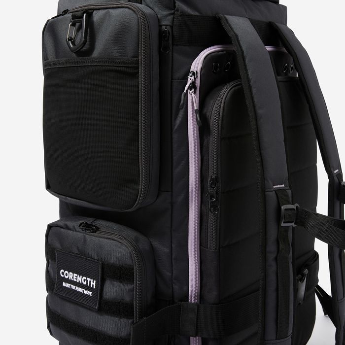 Saco de Musculação e Cross Training 50 L com Bolsa Isotérmica Preto