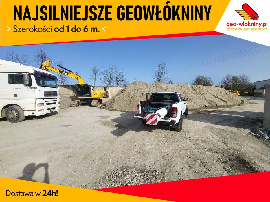 NAJSILNIEJSZA Geowłóknina Geowłókniny PP Polipropylen do 6m 200 400