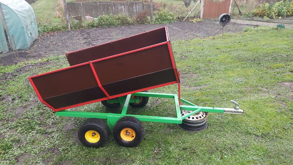 Traktorek kosiarka  quad przyczepka   w bdb stanie profesjonalna wywro