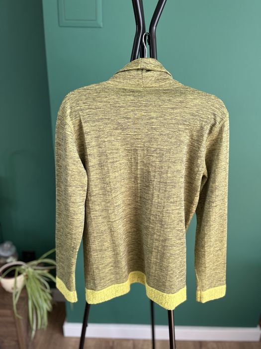 Golf sweter dwustronny zielony żółty green yellow Wed’ze