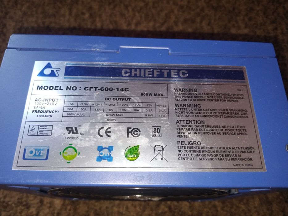 Блок Chieftec 600W