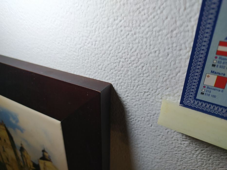 Картина кераміка дерево Луцьк 28х28 см