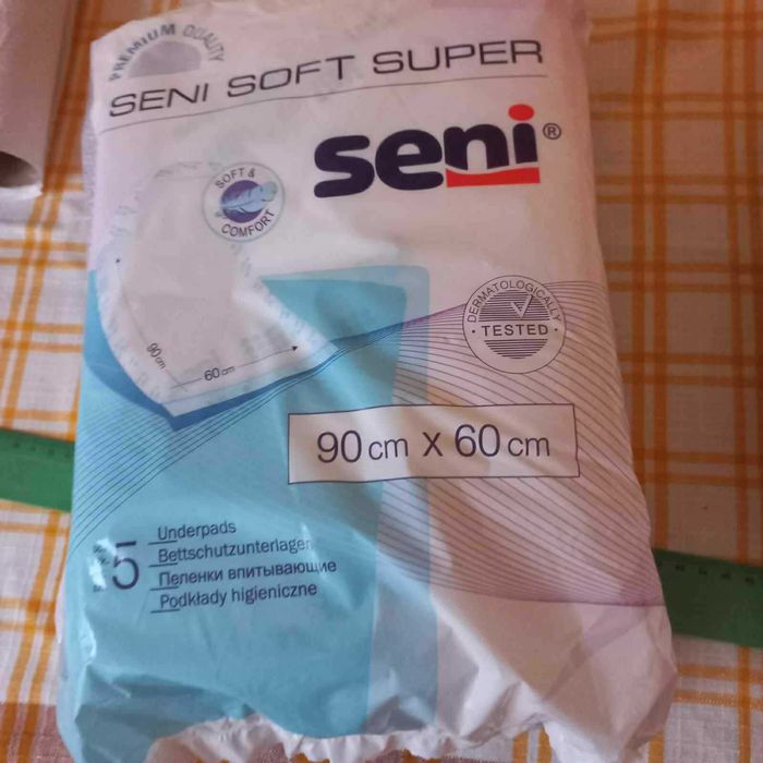 Podkłady higieniczne chłonne 90 x 60 cm jednorazowego użytku