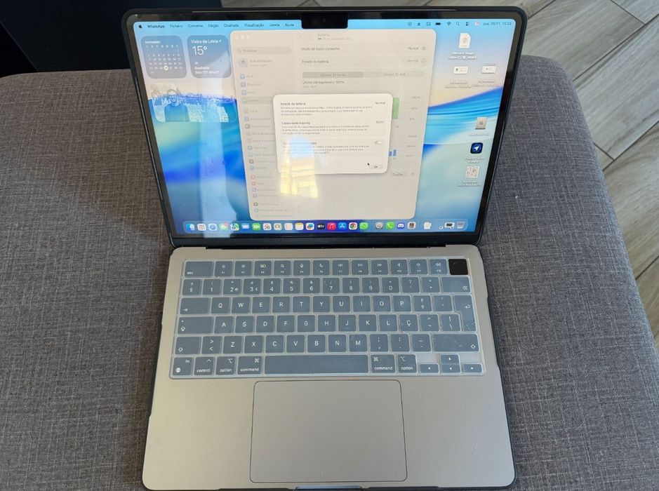 MacBook Air M2 13" bateria 100%