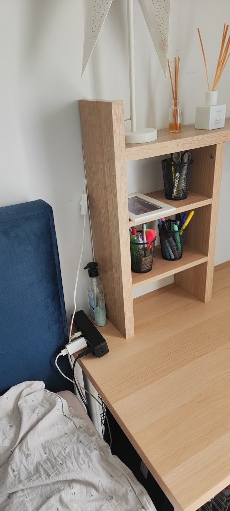 Biurko Ikea LAGKAPTEN / OLOV z nadstawką Ikea Micke