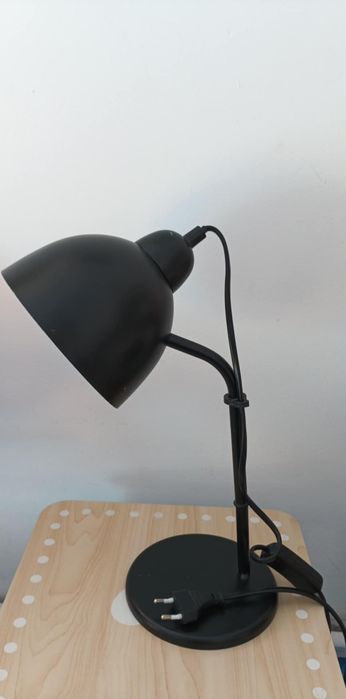 Lampa na biurko czarna wys 36 cm cena 40 zl
