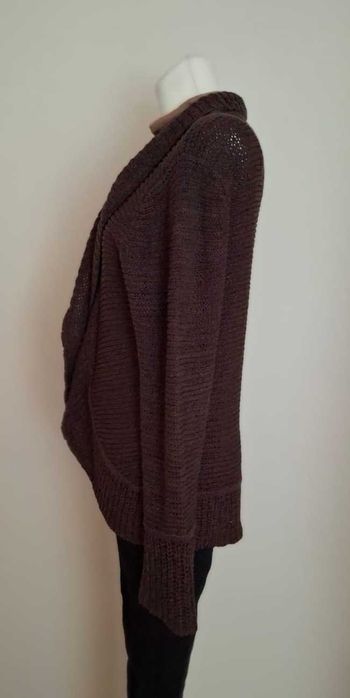 Przytulny czekoladowy kardigan – bardzo dobry stan, rozmiar L/XL,