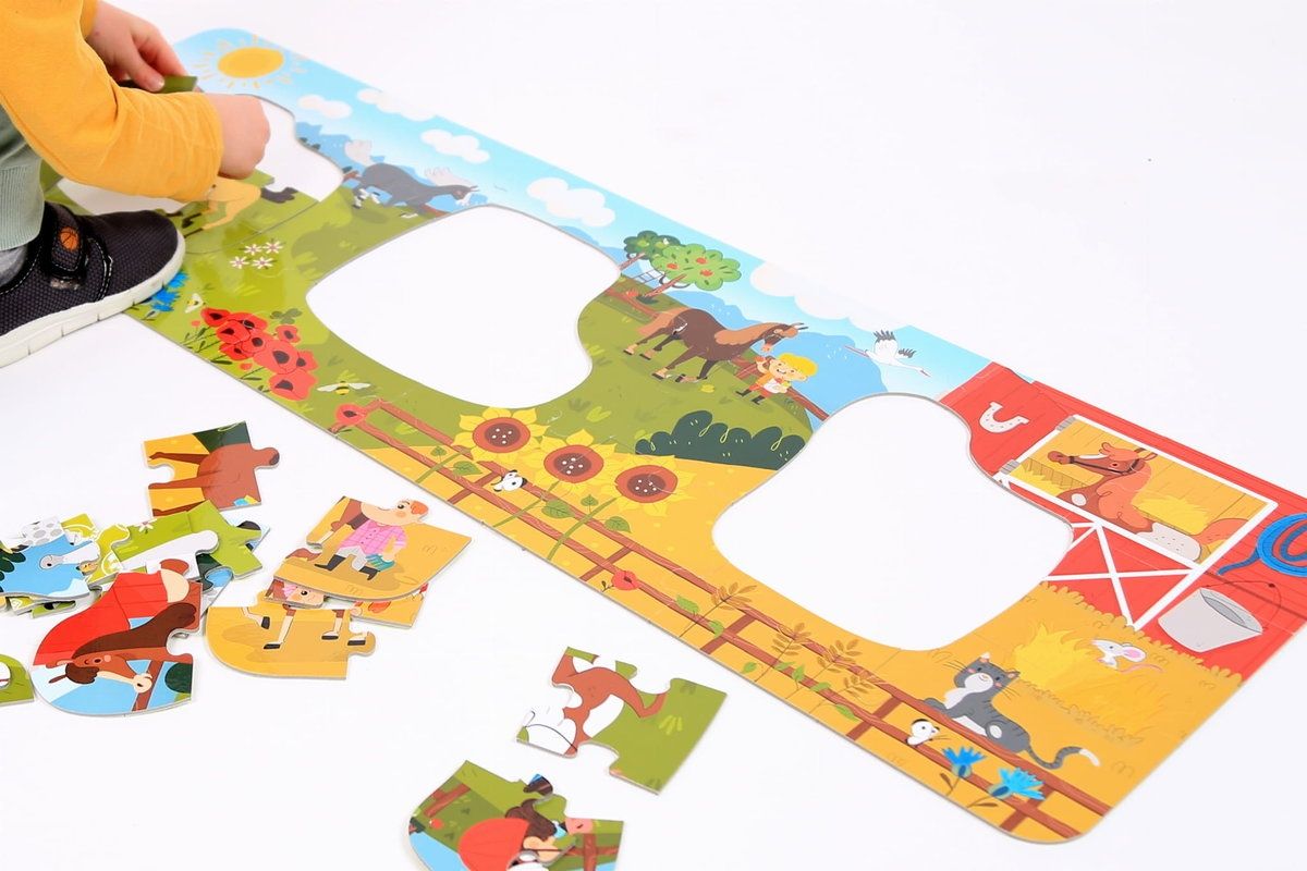 Dłuuugie puzzle w stadninie CzuCzu