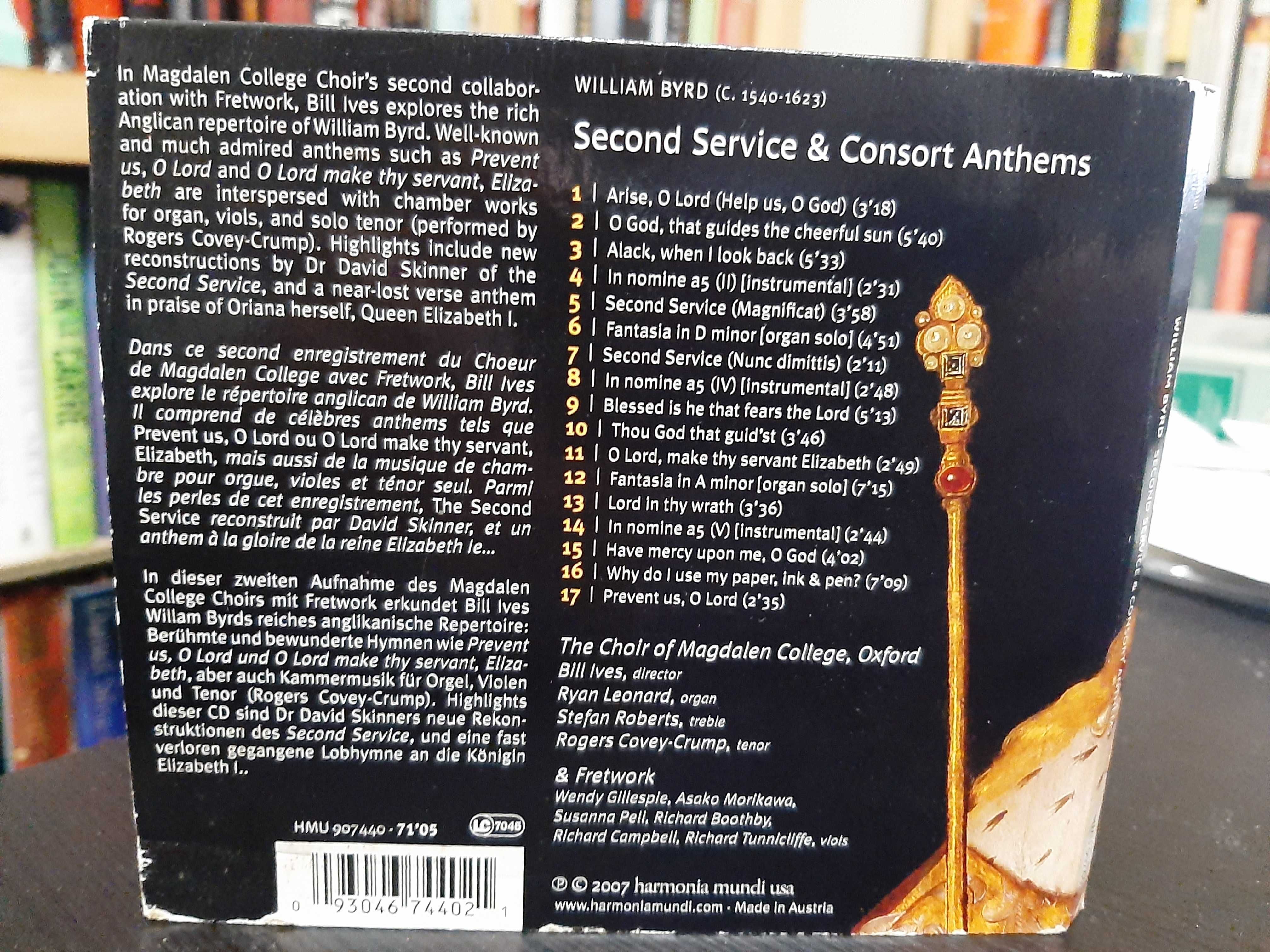 William Byrd: Second Service, Consort Anthems – Choir Magdalen College