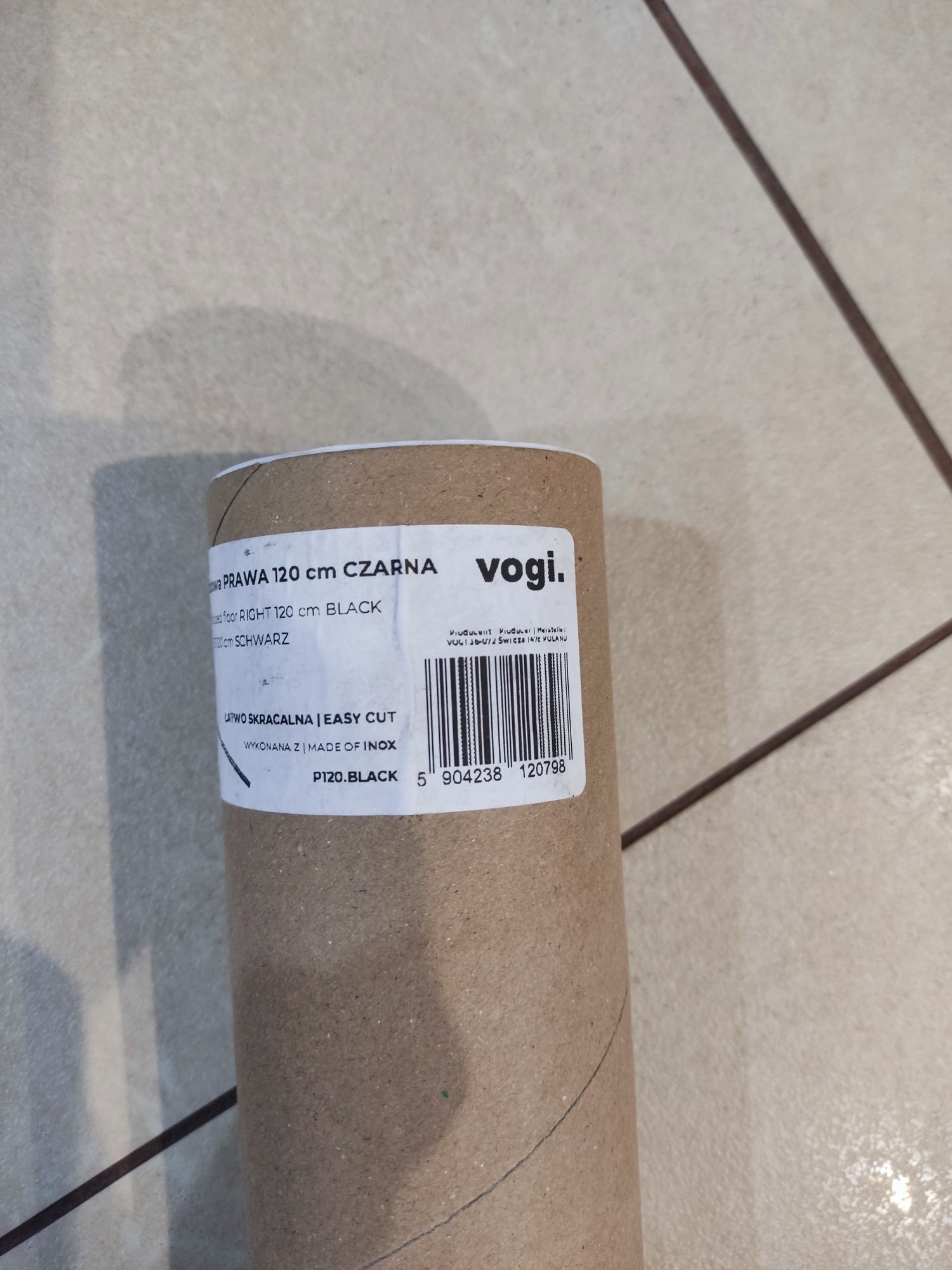 Listwa spadkowa czarna Vogi