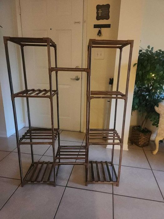 Duży kwietnik stojak na kwiaty na 10 doniczek dom ogród taras półki