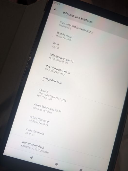 Tablet KRUGER&MATZ Eagle 1069 10.1" czarny