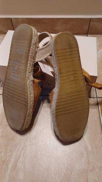 ESPADRYLE  kolor camel rozmiar 39 NOWE