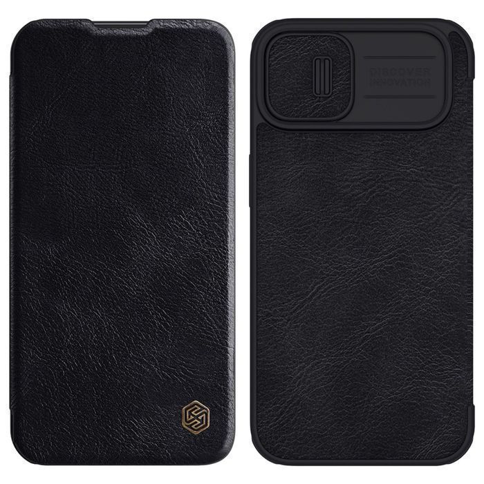 Etui Nillkin Qin Leather Pro Case do iPhone 14 Plus z Klapką Czarny