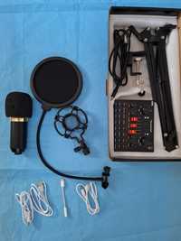 Mikrofon Zestaw BM800 ,Mikrofon + karta dźwiękowa V8S