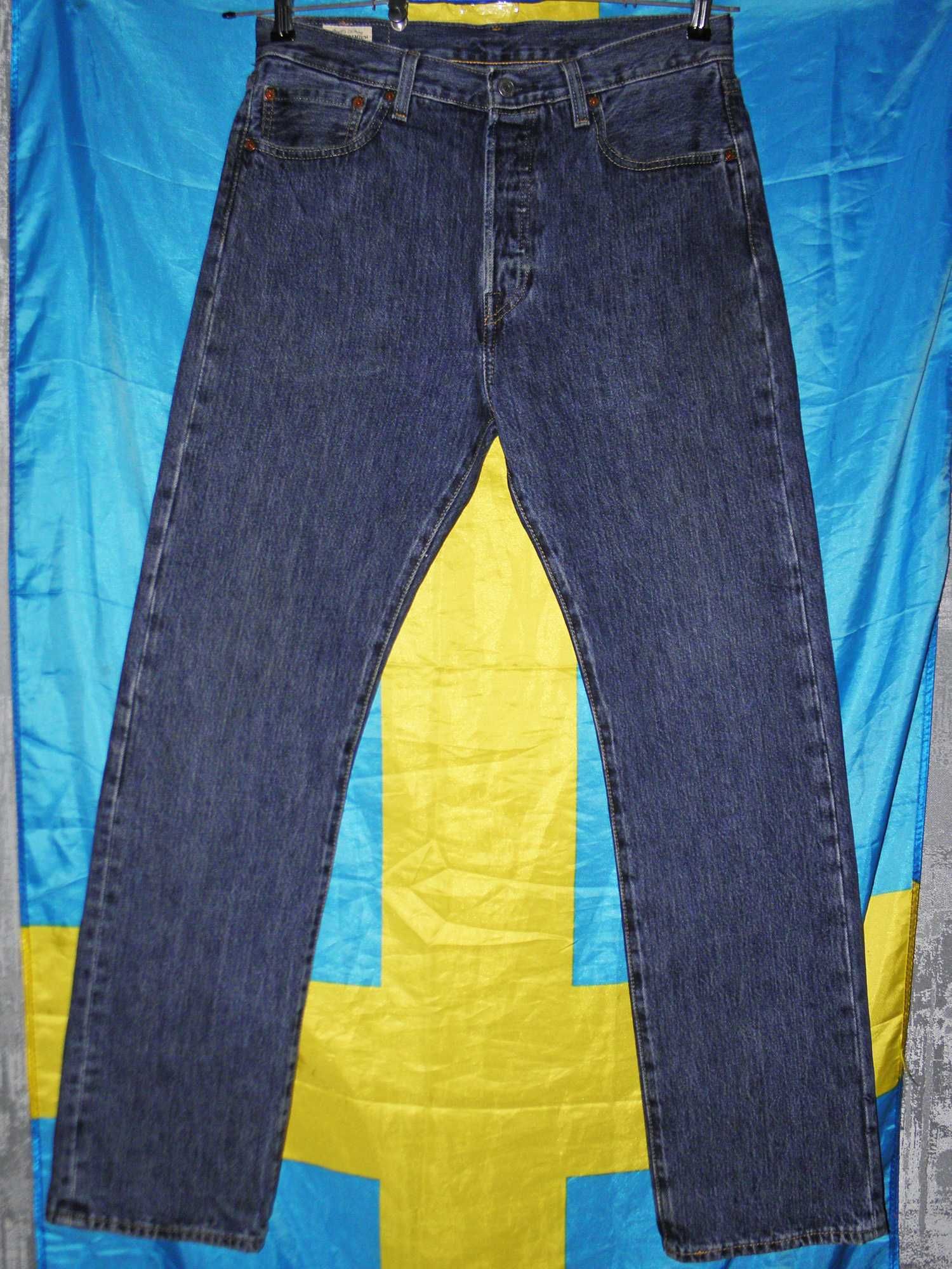 джинсы levis 501 w33 34 l 30 32 premium big e оригинал синие levi's