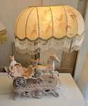 Figurka porcelana lampa