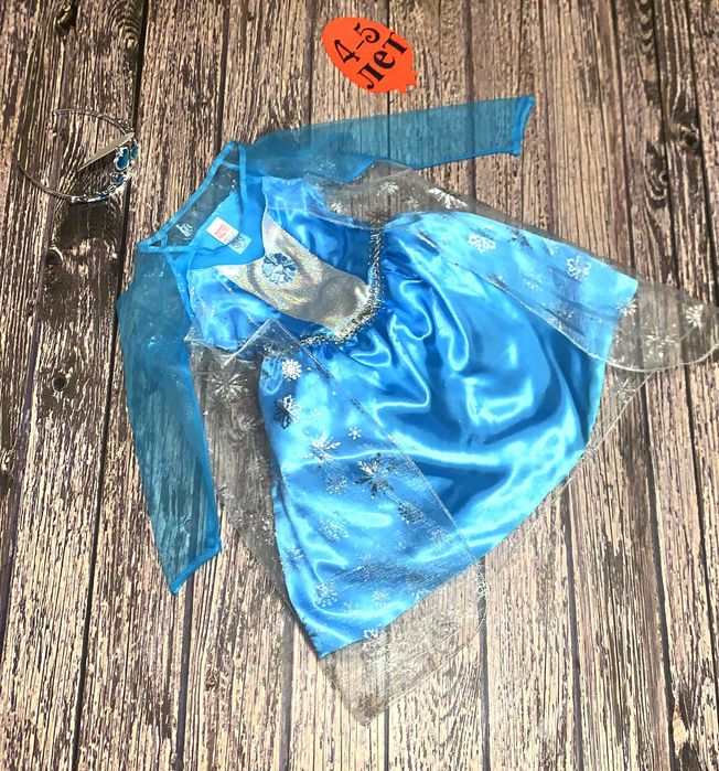 Новогоднее платье Эльза Холодное сердце для девочки 4-5 лет