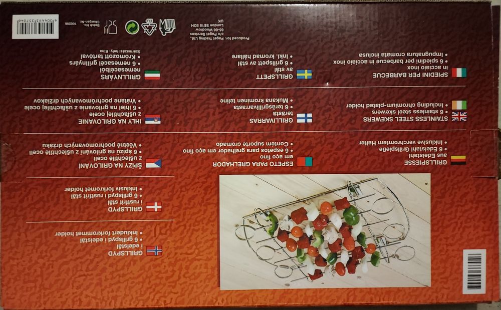 Espeto para grelhador